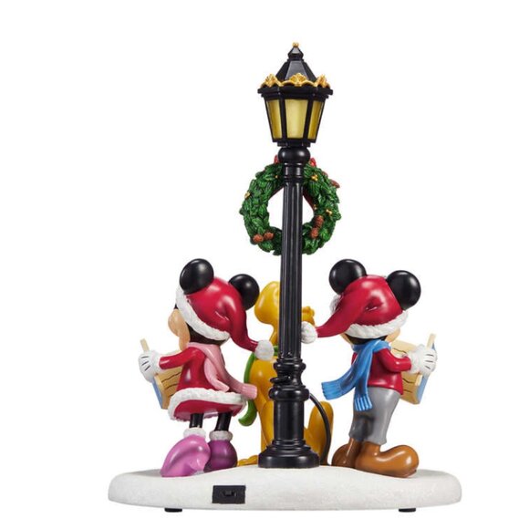 Disney Holiday Carolers Trio Mickey Minnie Goofy Light Up Musical Christmas Deco - Picture 5 of 6